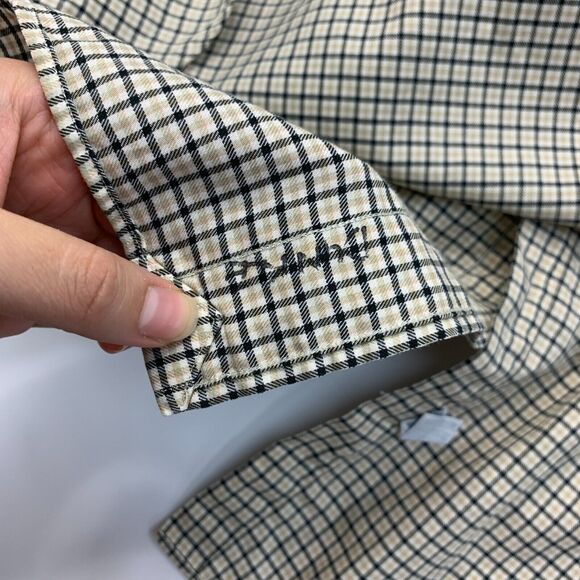 Vintage Ralph Lauren Blake Shirt Mens XL Extra Large Beige Plaid Button Down - Picture 8 of 10
